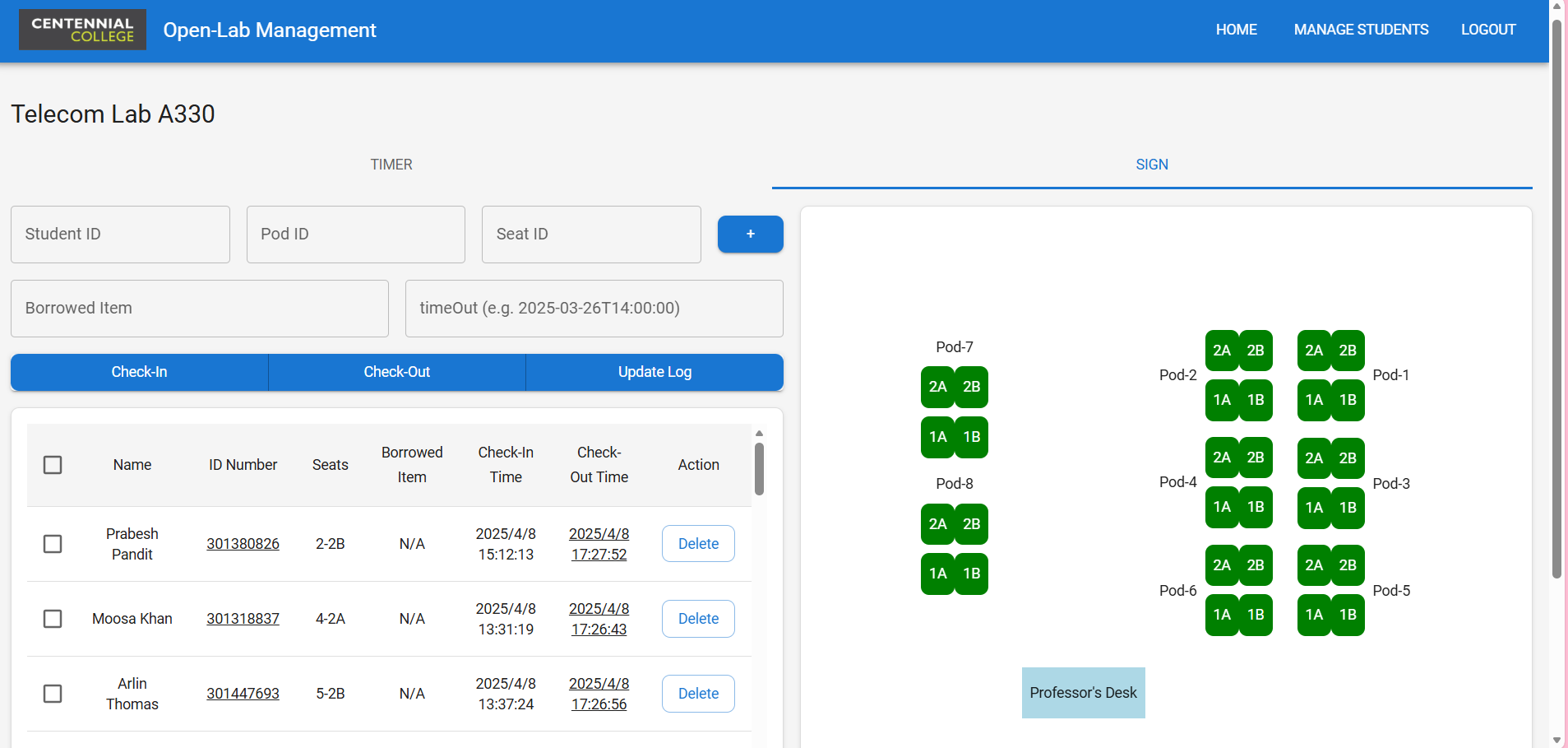 Open Lab Management Screenshot 2